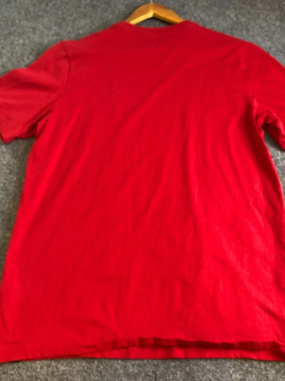 Nike Air Jordan Shirt Mens Large Red Short Sleeve 100% Cotton Baksetball Gym